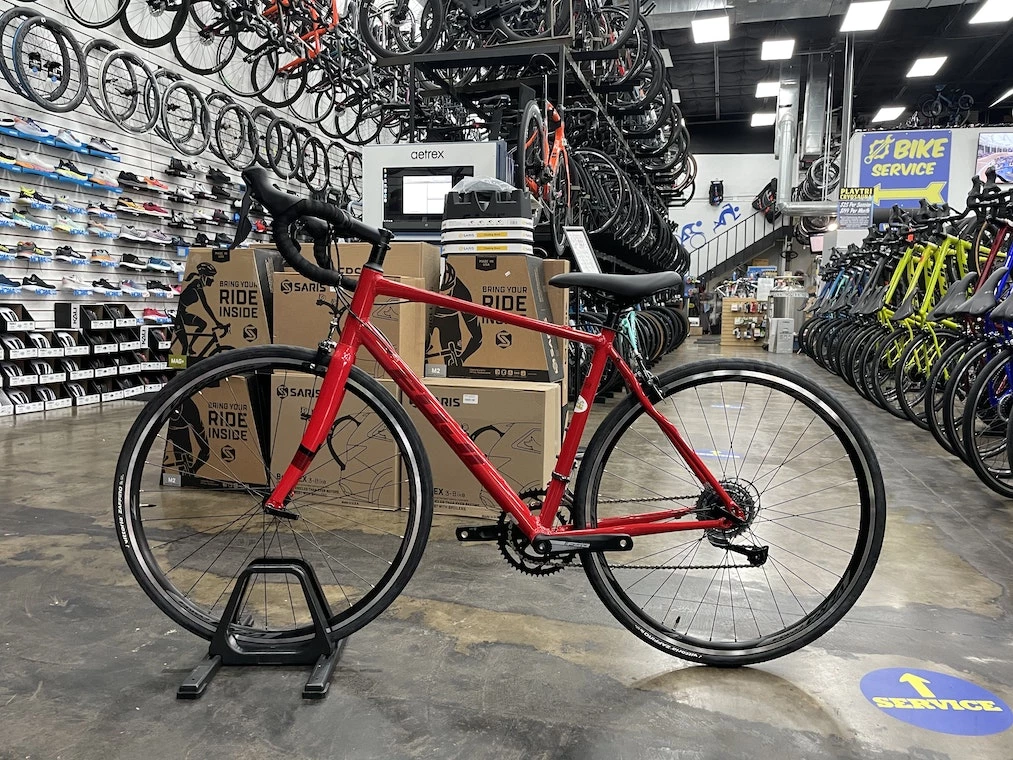 Fuji Sportif 2.3 Shimano Microshift R8 - Red 2021 6 Fuji Sportif 2.3 Shimano Microshift R8 - Red 2021 - Image 4