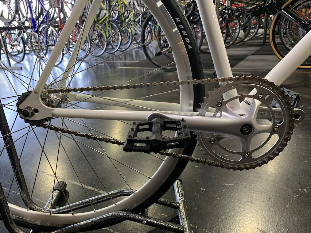 Fuji Feather Track Bike - White Gold Flake 2020 4 Fuji Feather Track Bike - White Gold Flake 2020 - Image 2