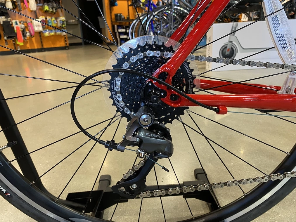 Fuji Sportif 2.3 Red with Microshift R8 Rim Brake 5 Fuji Sportif 2.3 Red with Microshift R8 Rim Brake - Image 3